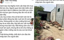 Điều tra tài khoản Facebook tung tin đồn khủng khiếp về 'đào heo chết lên bán'