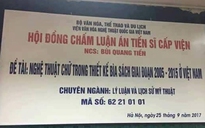 Đề tài tiến sĩ về nghệ thuật chữ trong thiết kế bìa sách gây 'bão mạng'