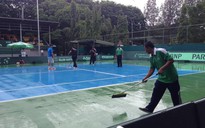 Mưa dầm tại Indonesia, Davis Cup vừa khai mạc đã tạm hoãn