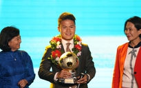 Quang Hải và Tuyết Dung chiến thắng Quả bóng vàng Việt Nam 2018