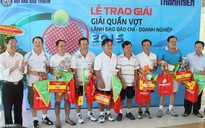 Sôi nổi giải quần vợt lãnh đạo báo chí doanh nghiệp 2015