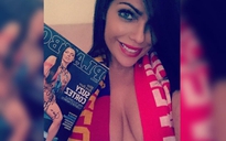 Miss Bumbum để ngực trần tới Wembley cổ vũ Messi