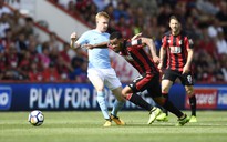 Man City vượt qua Bournemouth ở phút bù giờ