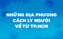 Những địa phương cách ly y tế người về, đến từ TP.HCM