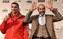 Klitschko và Fury 'đấu võ mồm' trước cuộc so găng