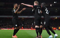 Ngoại hạng Anh: De Bruyne giúp Man City “nhấn chìm” Arsenal tại Emirates