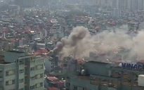 Cháy lớn trên đường Minh Khai