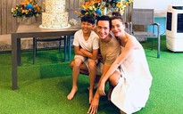 Con trai Hồ Ngọc Hà thân thiết với Kim Lý trong tiệc sinh nhật