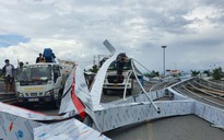 Sập công trình trang trí cầu Maspero 2 ở Sóc Trăng gây thiệt hại hàng tỉ đồng