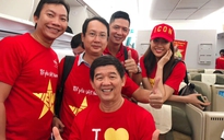 Á hậu Lệ Hằng, Bình Minh có mặt tại Malaysia cổ vũ tuyển Việt Nam