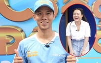 Việt Hương 'gài' cầu thủ Quế Ngọc Hải hôn mình trên sóng truyền hình