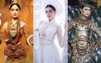 Đối thủ của Khánh Vân khoe trang phục dân tộc thi Hoa hậu Hoàn vũ