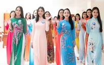 Top 64 'Miss World Vietnam 2022' diện áo dài ở Thái Nguyên