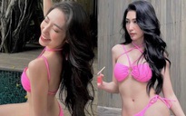 Vẻ nóng bỏng của Khổng Tú Quỳnh khi diện bikini