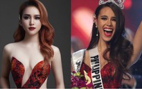 Thí sinh 'Miss Supranational Vietnam' gây tranh cãi vì mặc váy nhái Catriona Gray
