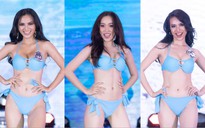 Thí sinh 'Hoa khôi Nam Bộ' nóng bỏng khi trình diễn bikini