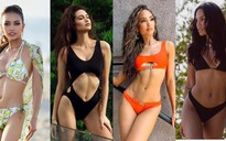Ngọc Châu và loạt đối thủ Hoa hậu Hoàn vũ nóng bỏng khi diện bikini