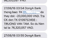 7 lệnh trộm 116 triệu đồng từ tài khoản ATM DongABank