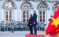 Hình ảnh lễ đón chính thức Thủ tướng Phạm Minh Chính tại Bỉ