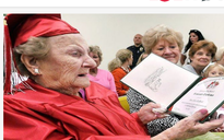 Cụ bà 100 tuổi tốt nghiệp trung học