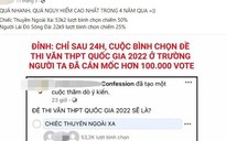 Đua nhau lên mạng đoán đề thi tốt nghiệp THPT có vi phạm pháp luật?