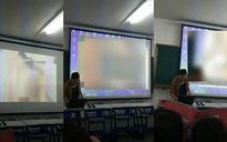 Giáo sư Đài Loan chiếu nhầm phim sex trên giảng đường