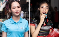 Hoa hậu Mai Phương, Á hậu Kiều Loan giản dị đi từ thiện