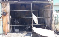 Cháy tiệm sửa xe ở Q.8, 4 xe máy bị thiêu rụi