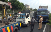 TP.HCM: Ùn tắc kéo dài khu vực cầu vượt Quang Trung sau vụ tai nạn giao thông