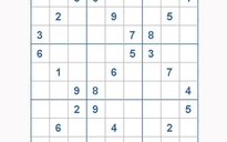 Mời các bạn thử sức với ô số Sudoku 3157 mức độ Khó