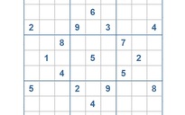 Mời các bạn thử sức với ô số Sudoku 3233 mức độ Khó