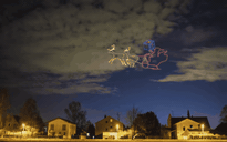 Độc đáo clip UAV vẽ tranh Giáng sinh trên bầu trời