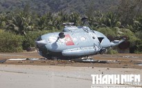 Trực thăng Mi-8 gặp sự cố ở đảo Phú Quý, 3 người bị thương