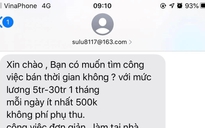 Tìm việc qua mạng, một phụ nữ bị lừa đảo gần 100 triệu đồng