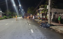 Tai nạn ở Tiền Giang: Xe tải va chạm xe máy, 1 người tử vong tại chỗ