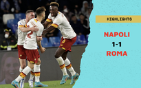 Highlights Napoli 1-1 Roma: El Shaarawy cứu Mourinho thoát thua trận vào phút chót