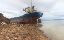 Bình Định: Nhiều tàu hàng, tàu cá bị bão số 5 đánh dạt vào bờ