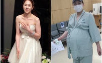 Mỹ nhân Hàn tăng 30kg vì mang thai ba, phải dùng xe lăn di chuyển