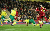 Ngoại hạng Anh: Liverpool khoan thủng 'bê tông' Norwich nhờ tuyệt phẩm của Mane