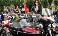 Bóng hồng cùng 500 mô tô tiền tỉ 'náo loạn' Tây Đô mừng Việt Nam chiến thắng