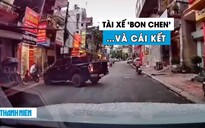 Phẫn nộ tài xế ô tô ‘bon chen’, bị xe bán tải quay đầu đâm trúng