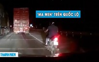 ‘Ma men’ lái xe máy lạng lách, đâm vào đuôi xe container trên quốc lộ