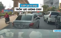 Chạy ẩu gặp CSGT, tài xế lái ô tô tạt đầu xe khác ‘cướp đường’ trắng trợn