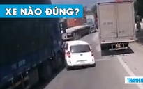 Va chạm tại ‘điểm mù’: Tranh cãi xe tải hay ô tô con đúng?