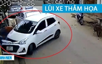 Tài xế nữ vào ‘nhầm số’ và pha lùi xe thảm họa