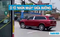 Xôn xao xe sang Mercedes ‘nhún nhảy’, đi ngược chiều trên phố