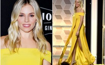 Minh tinh Sienna Miller được khen ngợi hết lời khi diện váy Công Trí thiết kế