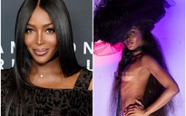 'Báo đen' Naomi Campbell tự tin chụp ảnh khỏa thân ở tuổi 50