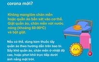 Phòng dịch COVID-19: Làm sao để quần áo, chăn mền không làm lây virus?