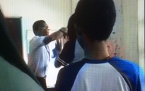 Xôn xao clip thầy giáo và nữ sinh đánh nhau trong lớp học